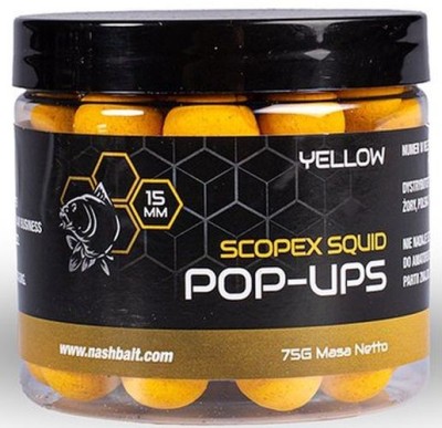 Pop Up Nash Scopex Squid 2024, Yellow, 12mm, 75g foto