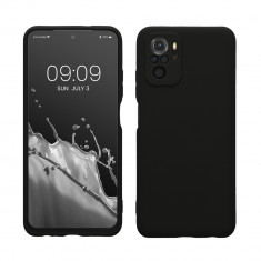 Husa kwmobile pentru Xiaomi Poco M5s, Silicon, Negru, 60145.47