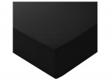 Cearceaf de pat cu microfibra Amazon Basics, negru, 90 x 200 x 30 cm - RESIGILAT