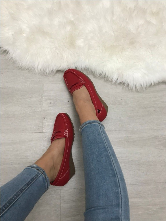 Pantofi dama rosii cu talpa ortopedica marime 37, Cu talpa joasa | Okazii.ro