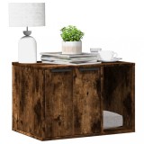 VidaXL Cutie litieră pisici stejar fumuriu 60x40x40 cm lemn prelucrat
