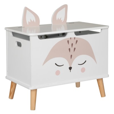 Lada depozitare Atmosphera for kids Renard, 53x33x55 cm, MDF cu picioare lemn, alb Household NewTrend foto