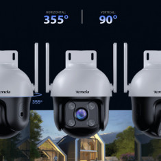 Tenda CH3-WCA 1080P Outdoor Wi-Fi Pan/Tilt Camera, Pan/Tilt: Orizontal:360°,