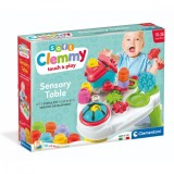 Masuta cu activitati si 10 cuburi moi, Clementoni, Soft Clemmy