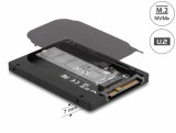 Adaptor 2.5&quot; U.2 SFF-8639 la M.2 NVMe Key M, Delock 63379
