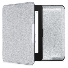 Husa pentru Kindle Paperwhite 7, Piele ecologica, Silver, Kwmobile, 45569.40