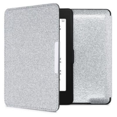 Husa pentru Kindle Paperwhite 7, Piele ecologica, Silver, Kwmobile, 45569.40 foto