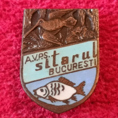 Insigna vanatoare si pescuit sportiv - AVPS "SITARUL" BUCURESTI