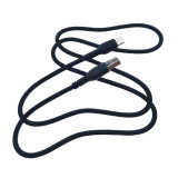 Cablu de date si alimentare, XO-NB55 89975, 5 A, conector USB la USB Tip C tata, lungime 100 cm, negru