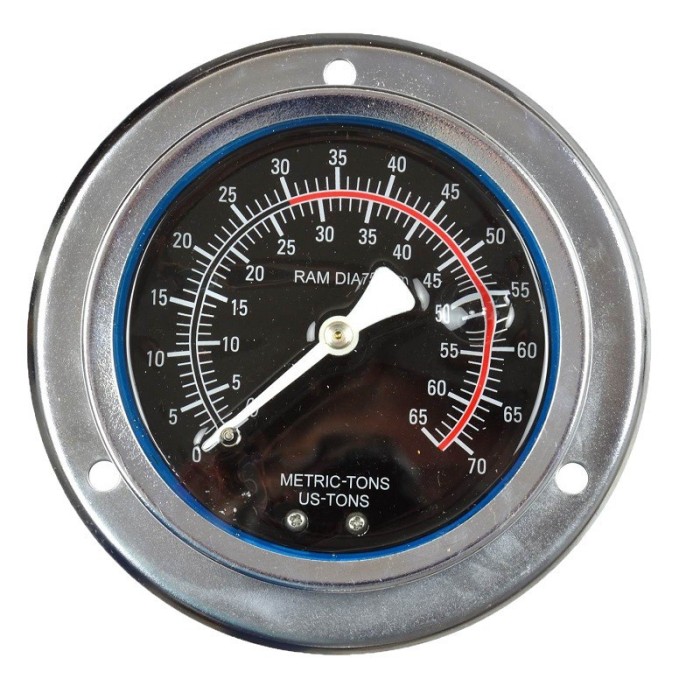 Manometru 50 tone pentru prese hidraulice, SelTech