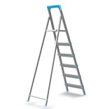 Cumpara ieftin Scara otel 6 trepte, 5+1, 123cm, 120kg, 6,4kg, pliabila, Perilla 11005