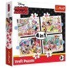 PUZZLE 4 IN 1 MINNIE, Trefl