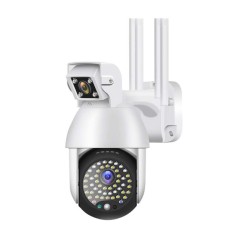 Resigilat Camera Supraveghere IP PTZ Techstar? P18D, Camera Duala, Wireless, 320?, 1080p, IR+LED, Exterior, ONVIF, NVR, Senzor Miscare, Alarma foto