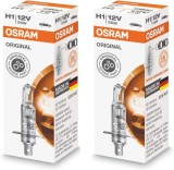 Bec Auto Halogen OSRAM H1, 55W, 12V, P14.5s, Pachet 2 buc, Far Faza Lunga