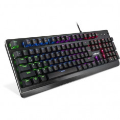 Tastatura gaming mecanica Inter-Tech Nitrox NK-2000ME neagra iluminare RGB foto