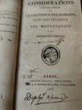 Montesquieu, Les causes de la grandeur des romains et de leur decadence, 1816
