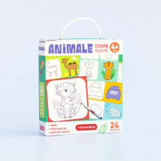 Joc educativ Mimorello - Animale - Desenam pas cu pas