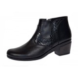 Cumpara ieftin Oferta 38, 39, 41 Botine dama negre din piele naturala LMVS18BT