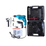 Masina de gaurit bormasina cu percutie + surubelnita electrica, 35 piese, valiza, Campion CMP1651