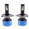 Set 2 LED-uri Auto Techstar&reg; P41, H4, 100w, 16000 Lumeni, 6500K, AUTO, 12-24 Volti, CSP, Canbus, Miez Cupru, Radiator Aluminiu