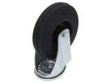 Roata de transport torsionala ELESA+GANTER 125mm Guma Tehnopolimer Sarcină 86kg Cod 449711