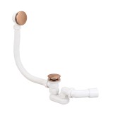 Sifon pentru cadă Rea cu ventil click-clack Brush Copper
