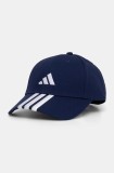 Adidas șapcă de baseball din bumbac BBALL 3S CAP NL culoarea albastru marin, cu imprimeu, JP0384
