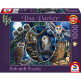 Puzzle 1000 piese - Lisa Parker - Mysterious Owls | Schmidt