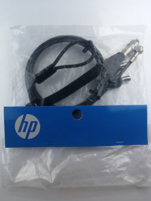 Cablu de Securitate Laptop Notebook Original HP 709115-b21 Lacat Cheie foto