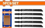 WADFOW - SET LAME FIERASTRAU PENDULAR PENTRU LEMN 74MM 8TPI - 5 BUC PowerTool TopQuality