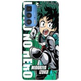 Husa compatibila cu Motorola Moto G51 5G model Boku no hero Midoriya Izuku, Silicon, TPU, Viceversa, Transparent, Carcasa
