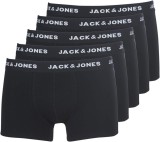 Cumpara ieftin Boxeri Barbati Jack &amp; Jones, Set 5 Bucati, Negri, Bumbac/Elastan, Marimea S - Outlet