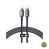 Cablu Date si Incarcare USB-C - USB-C Baseus Crystal Shine Series 100W 2m Negru CAJY000701