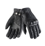 Manusi femei piele pentru scuter - motocicleta Urban iarna Seventy model SD-C33 negru Negru L (9 cm)