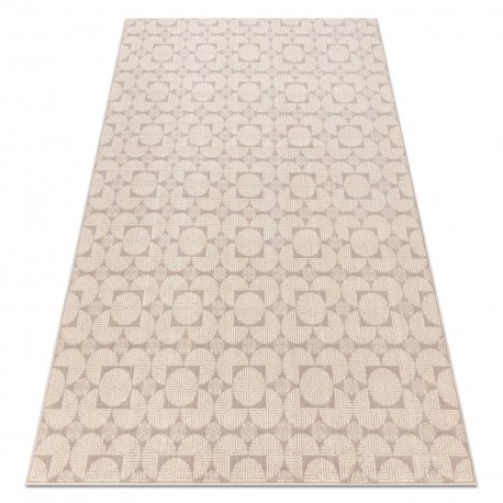 Covor L&acirc;nă ANGEL 7887 / 52022 Geometrice bej / gri, 120x170 cm