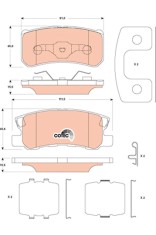 TRW GDB4600 COTEC set placute frana,frana disc
