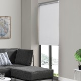 [en.casa]&reg; Roleta consola 3, 70 x 150 cm, poliester, alb protectie impotriva luminii si a soarelui - jaluzea - fara gaurire HausGarden Leisure, [en.casa]