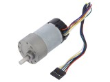 Motor DC cu Transmisie 12V 5.5A Ax Crestătură D 48mNm 6.3:1 METAL GEARMOTOR 37DX65LMM