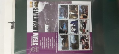 Antigua-Barbuda-tranport,locomotive ,trenuri-serie completa in KLB-nestampilate MNH-(T2) foto