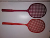 LOT PALETE BADGMINTON DIN PLASTIC , ANII 80