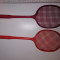 LOT PALETE BADGMINTON DIN PLASTIC , ANII 80