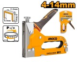 Capsator Tapiterie HSG14018 &ndash; Reglaj Forta, Capse 4-14mm, Sarma 0.7mm, Crown 11.3mm, Capsator Manual Profesional