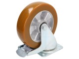 Roata transport COLSON cu placa montare, diametru 200mm, latime 50mm, sarcina 500kg, lagar bila, blocare torsinala