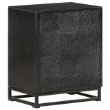 vidaXL Noptieră, negru, 40x30x50 cm, lemn masiv de acacia 321614