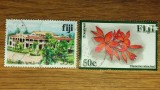 Fiji - set 2 timbre exotice folosite stampilate - 50 + 35 cents 1992 - frumoase!