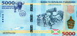 Burundi, 5000 Francs 2015-2018, Bivolul, UNC, P-53 1st Prefix DB