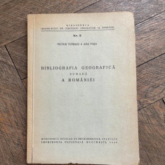 Victor Tufescu Bibliografia geografica sumara a Romaniei (1947)