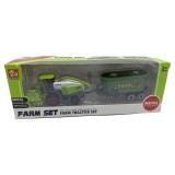 Macheta seceratoare din metal cu remorca din plastic 1:64