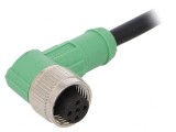 Cablu de conectare M12 5 PIN unghi 1,5m 60VAC 4A