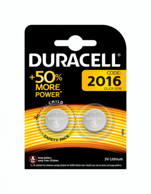 Set Baterii DURACELL CR2016 3V LITIU 20x1.6mm 2buc foto